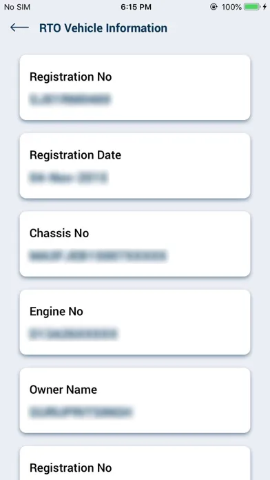 Zrzuty ekranu Indian Vehicle Info - RTO Plus
