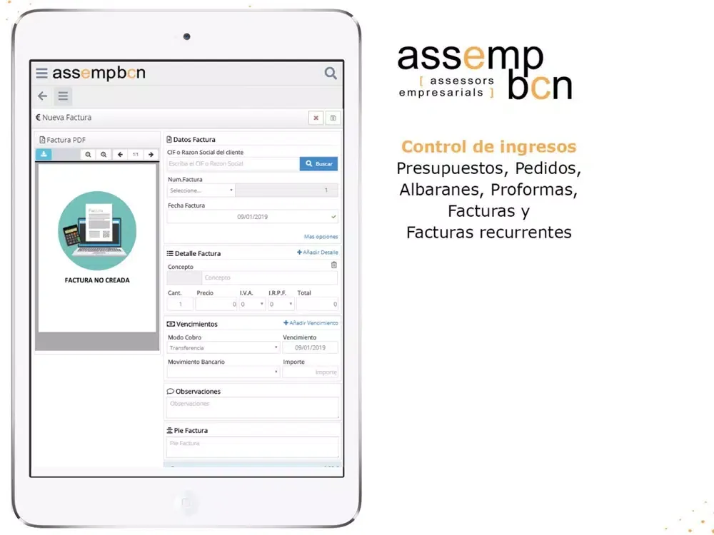 Assemp BCN iPad  स्क्रीनशॉट