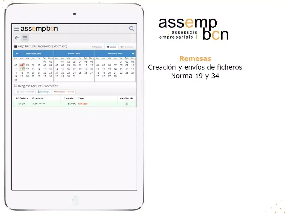 Assemp BCN iPad  स्क्रीनशॉट