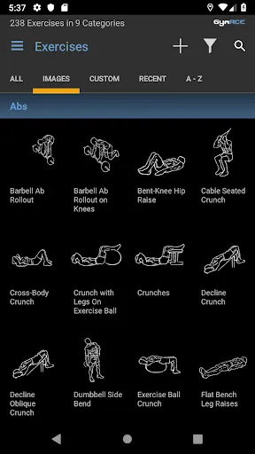 Capturas de tela do GymACE Pro: Workout Tracker