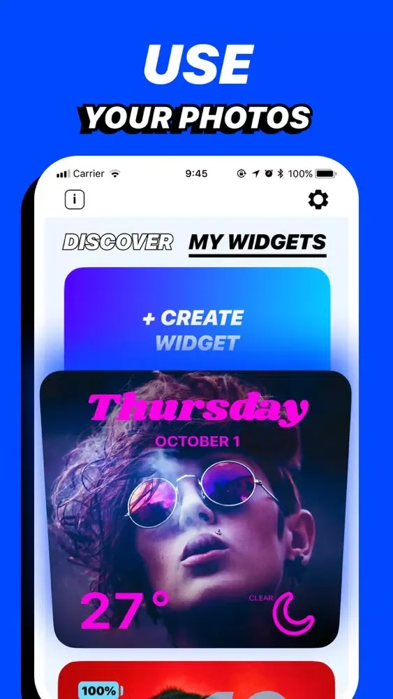 Custom & Color Photo Widget W应用截图