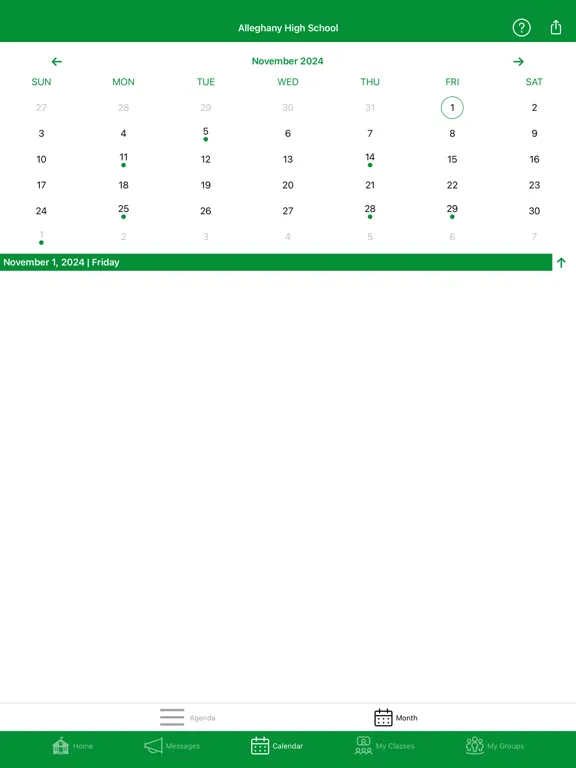 Alleghany High School iPad  Screenshots