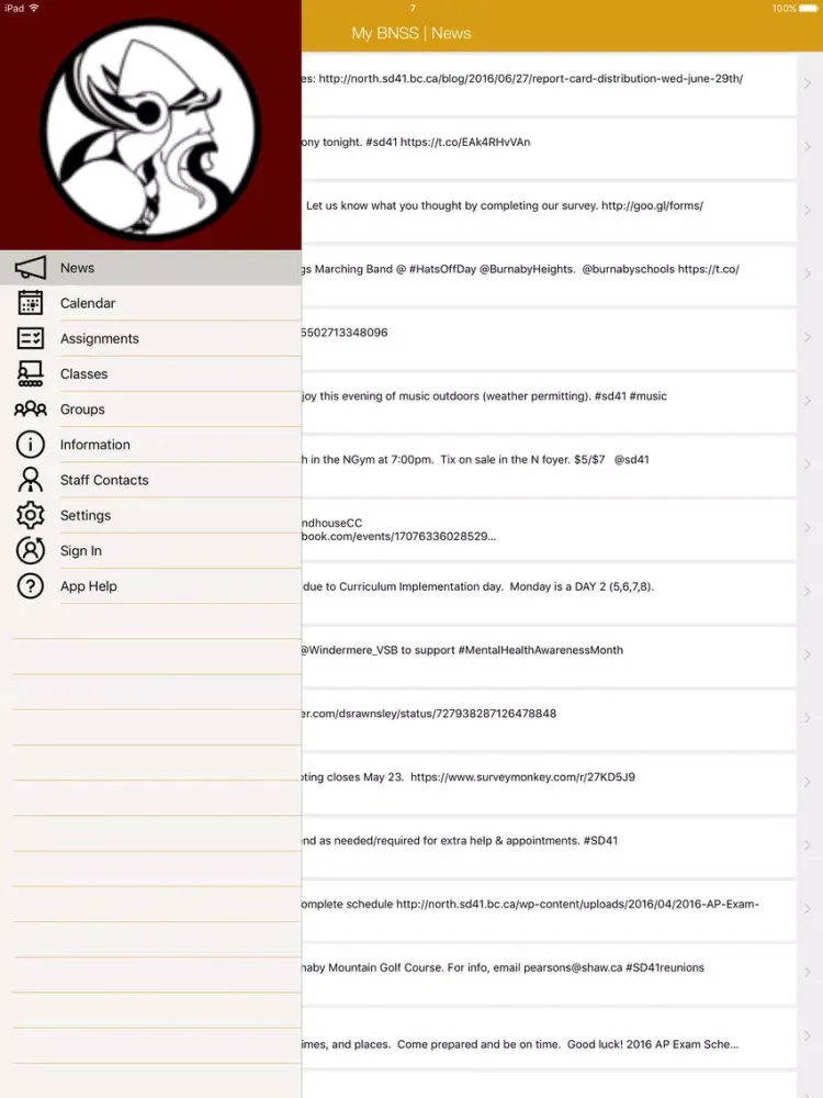 My BNSS iPad 應用截圖