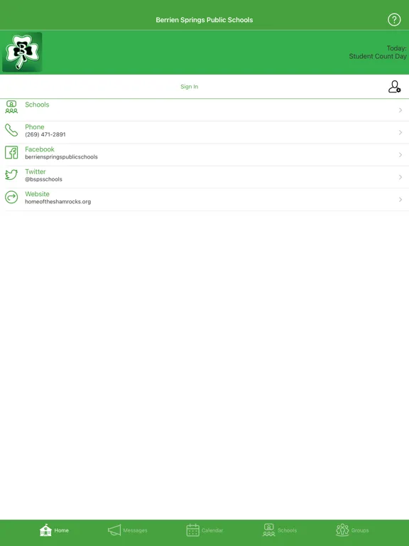 Berrien Springs Public Schools iPad  سکرین شاٹس