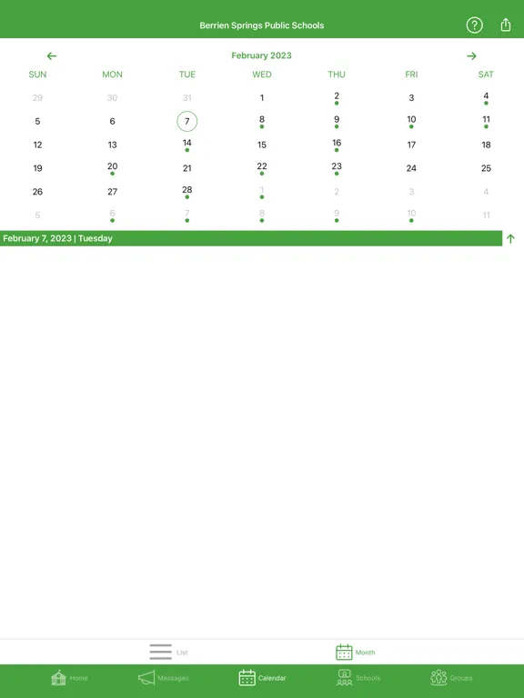 Berrien Springs Public Schools iPad  سکرین شاٹس