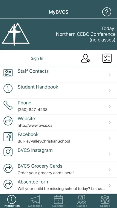 MyBVCS سکرین شاٹس