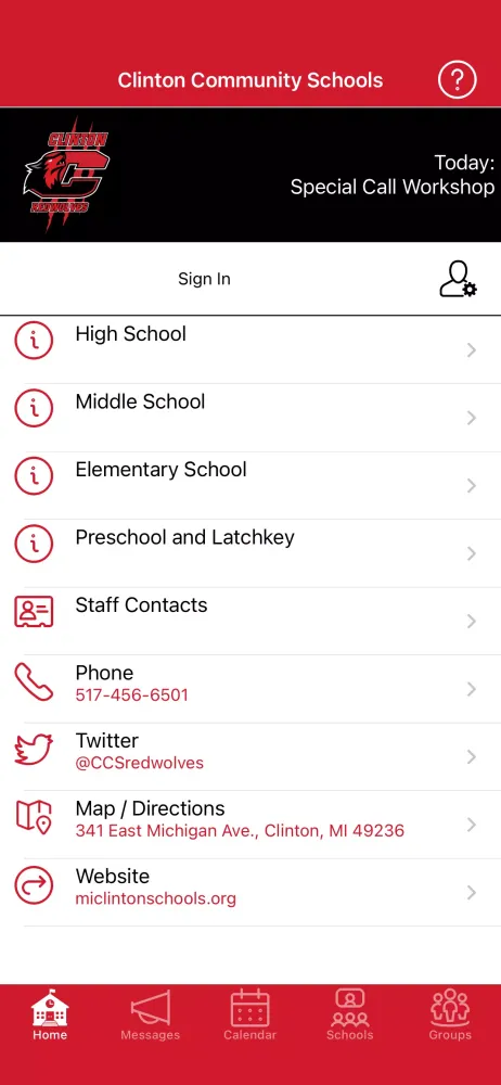 Clinton Community Schools سکرین شاٹس
