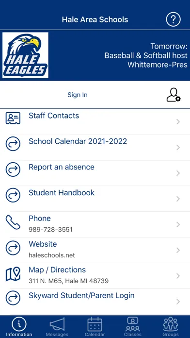 Hale Area Schools Screenshots