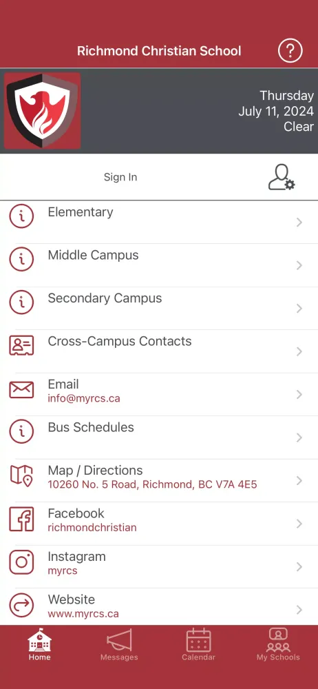 Richmond Christian School سکرین شاٹس