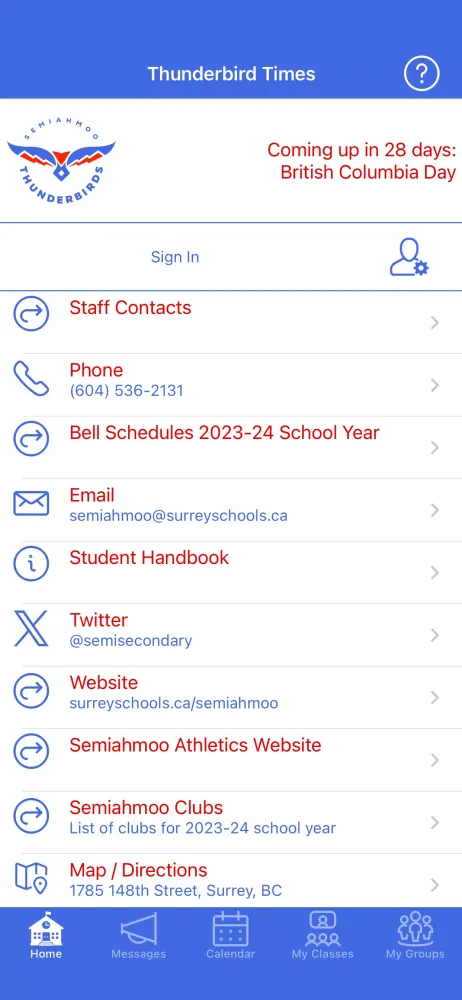 Thunderbird Times Screenshots