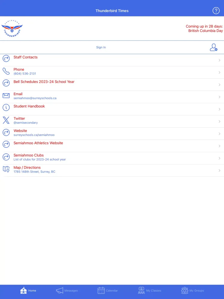 Thunderbird Times Screenshots
