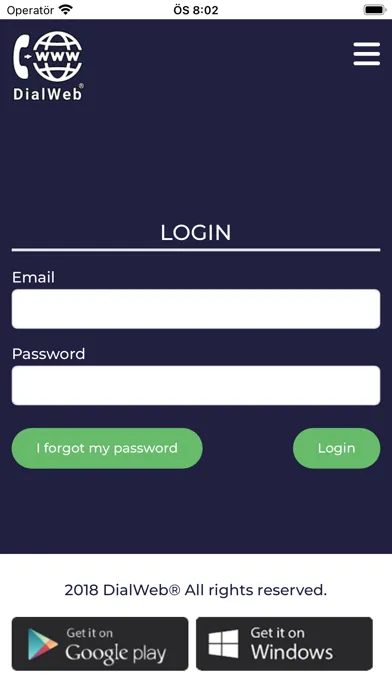 Zrzuty ekranu DialWeb Number