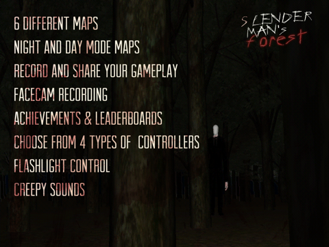 Tangkapan layar SlenderMan's Forest iPad 