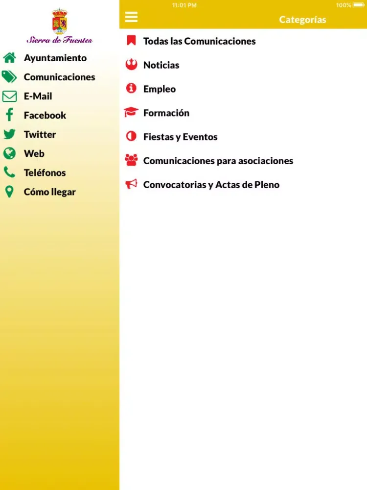 Sierra de Fuentes iPad 应用截图