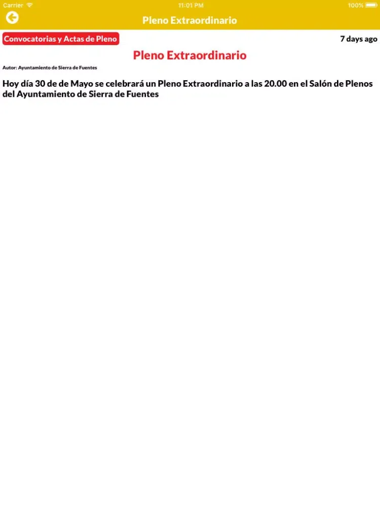 Sierra de Fuentes iPad 应用截图