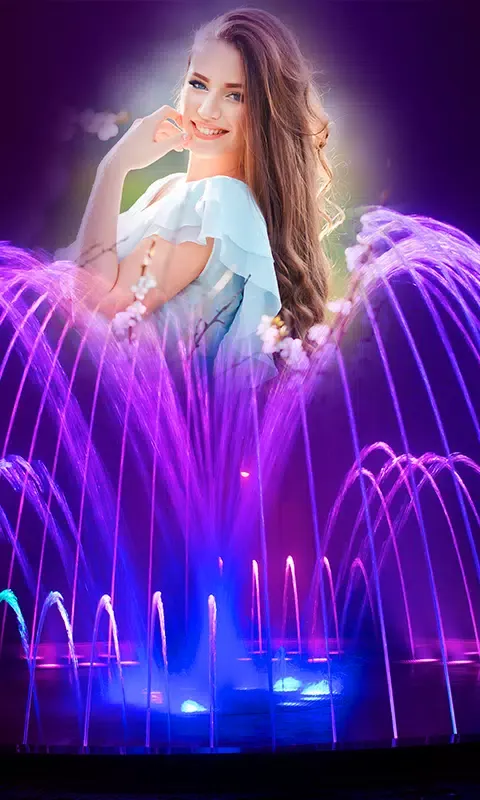 Capturas de tela do Water Fountain Photo Frames