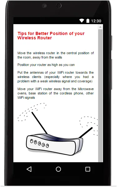 Guide for Wifi Booster Screenshots