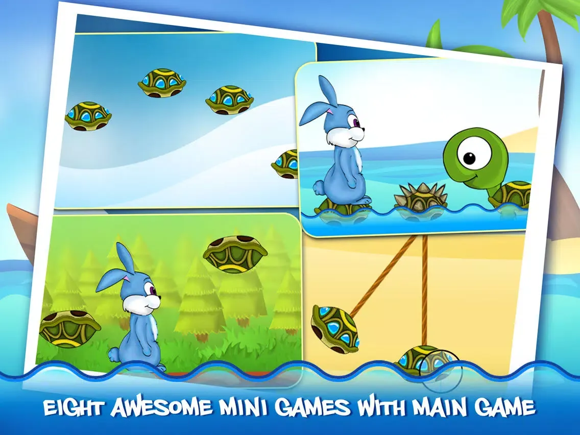 Rabbit&Turtle - Amazing Flying Race iPad  스크린샷
