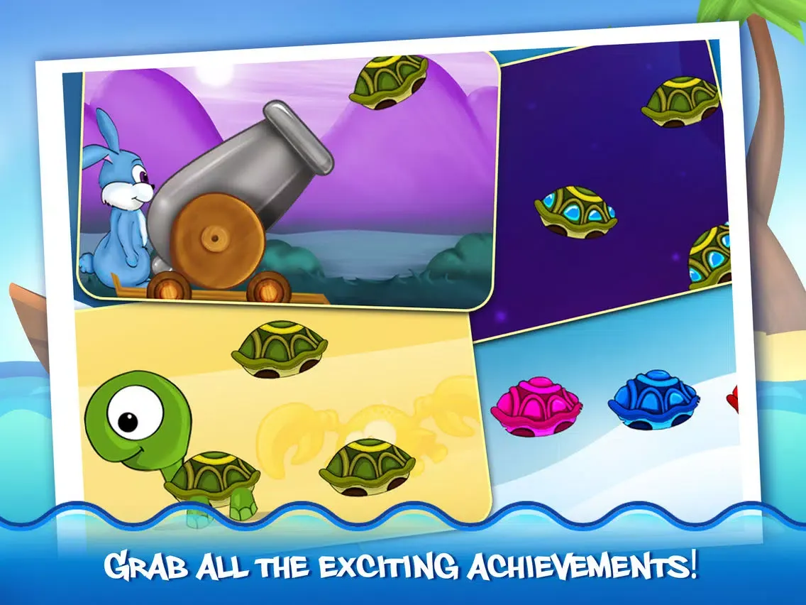 Rabbit&Turtle - Amazing Flying Race iPad  스크린샷