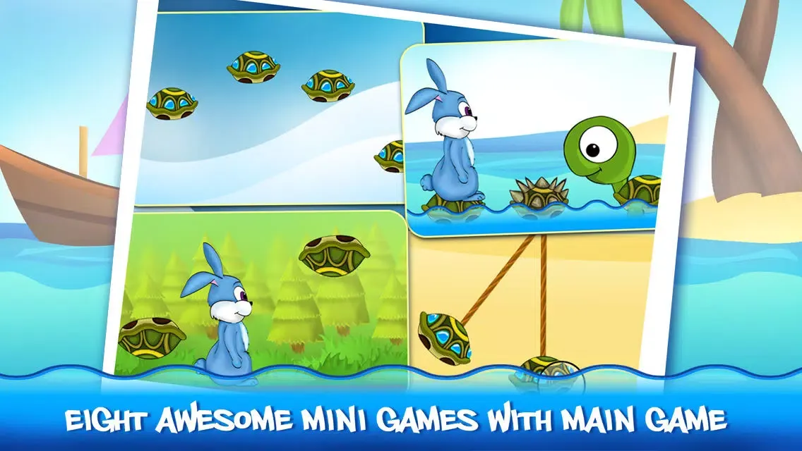 Rabbit&Turtle - Amazing Flying Race 스크린샷