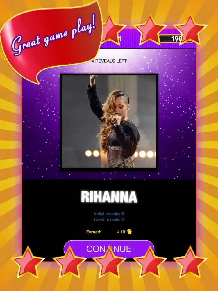 Top Pop Star Quiz - Reveal the Picture and Guess Who is the Famous Music Celebrity iPad 应用截图