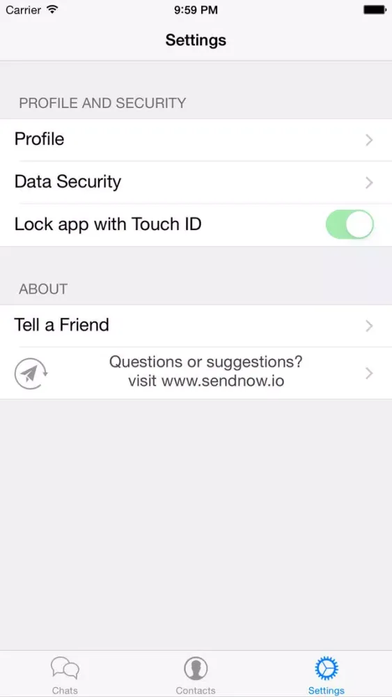 Capturas de tela do Chat+ secure messaging and collaboration