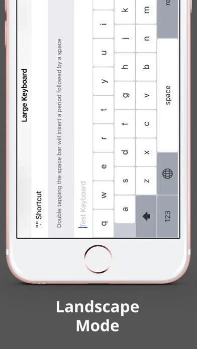 Larger Keyboard – Type Faster w Bigger XL Keys Screenshots