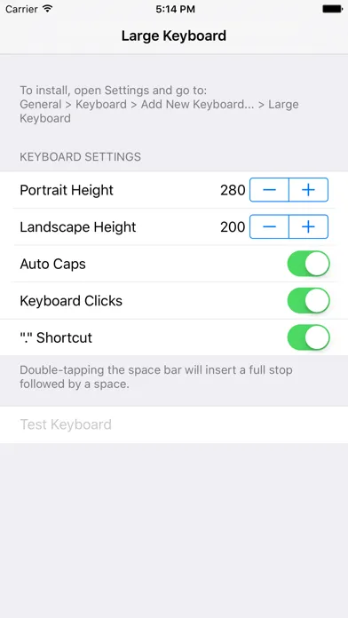 Larger Keyboard – Type Faster w Bigger XL Keys Screenshots