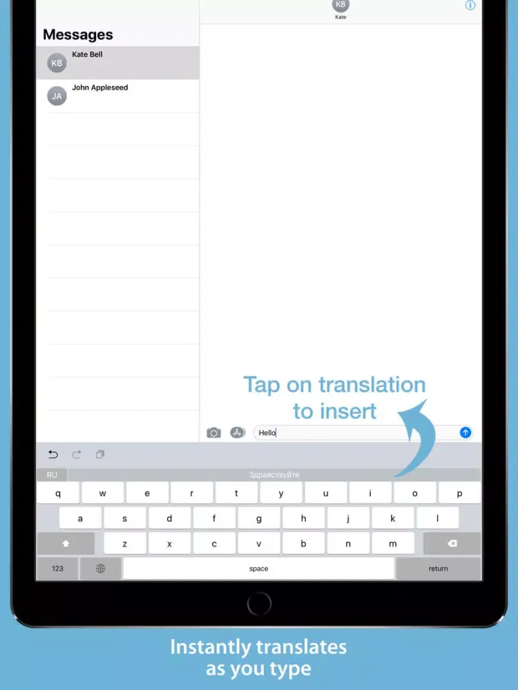 Translate Keyboard iPad  Ekran Görüntüleri