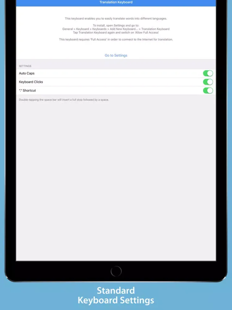 Translate Keyboard iPad  Ekran Görüntüleri