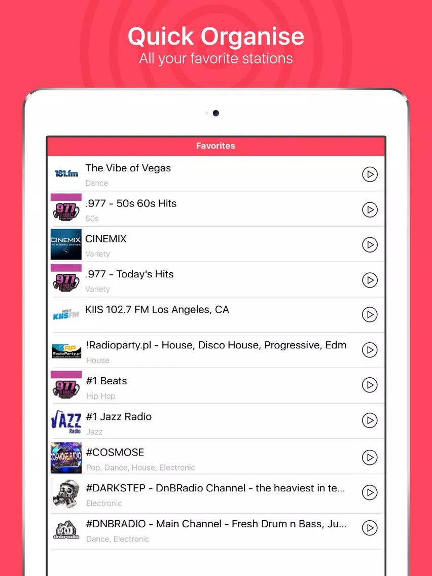 Radio Live - #1 Streaming USA iPad  Ekran Görüntüleri