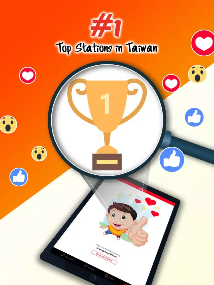 Ảnh chụp màn hình của Radio TW PRO - #1 Taiwan Music iPad 