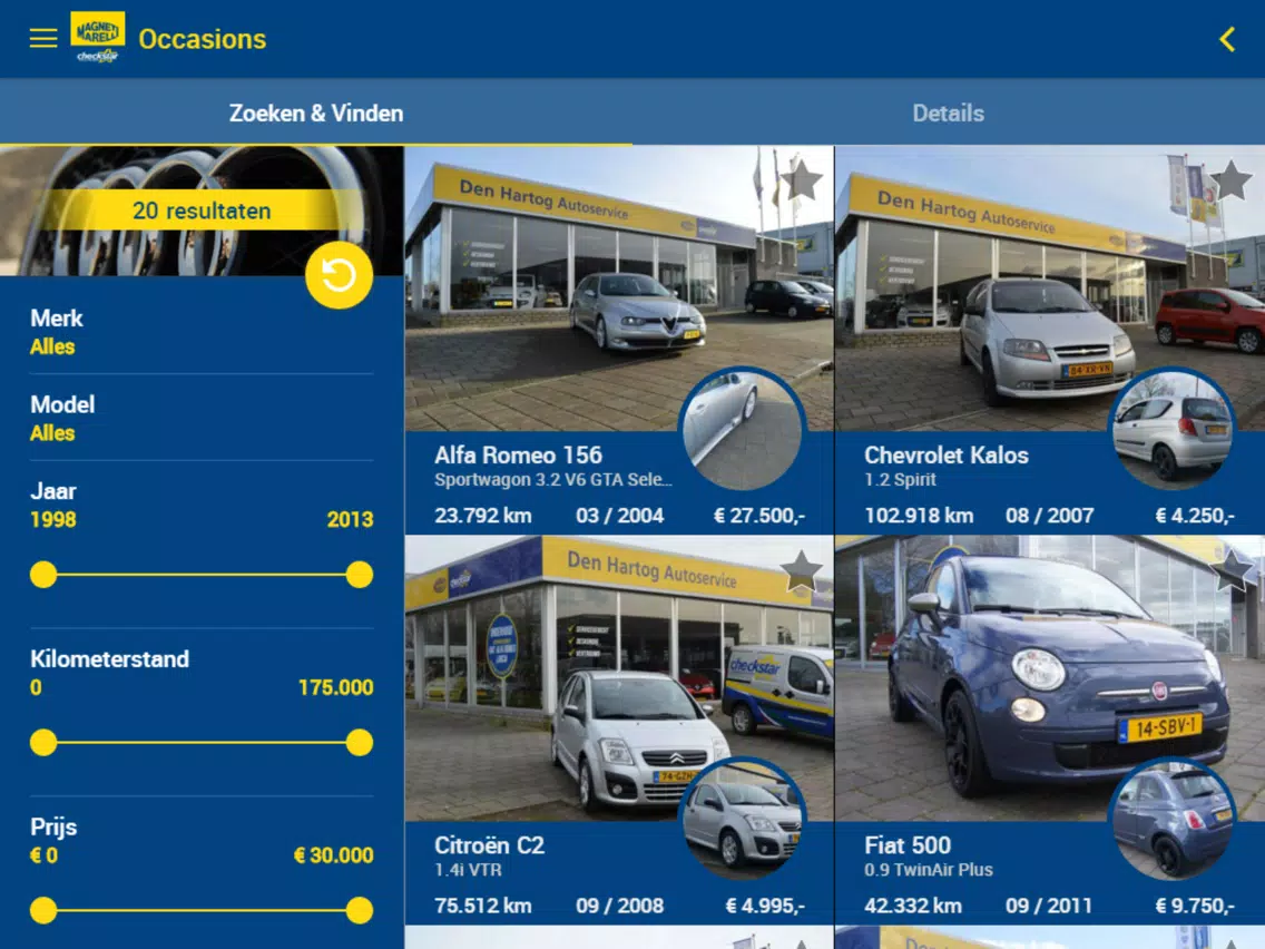 Den Hartog Autoservice iPad  स्क्रीनशॉट