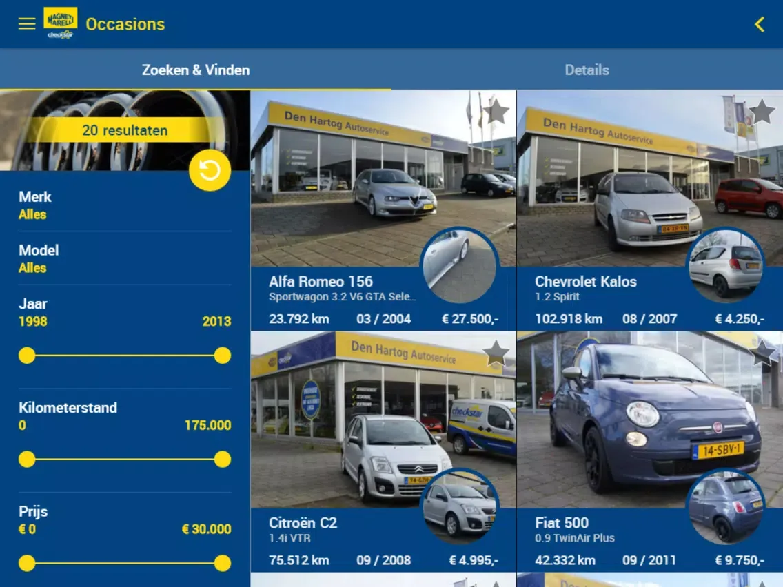 Den Hartog Autoservice iPad 应用截图