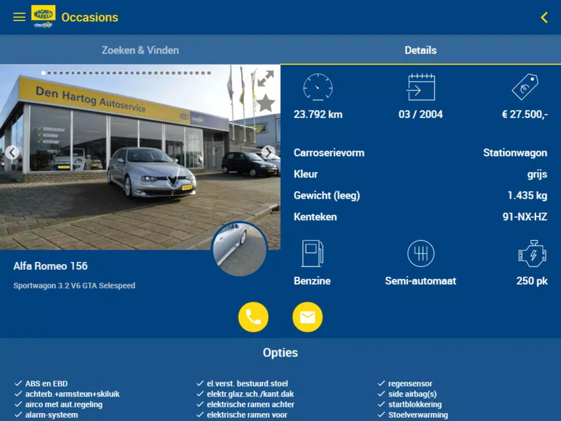 Den Hartog Autoservice iPad  स्क्रीनशॉट