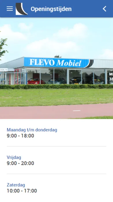 Tangkapan skrin FLEVO Mobiel
