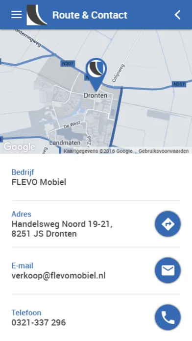 Tangkapan skrin FLEVO Mobiel