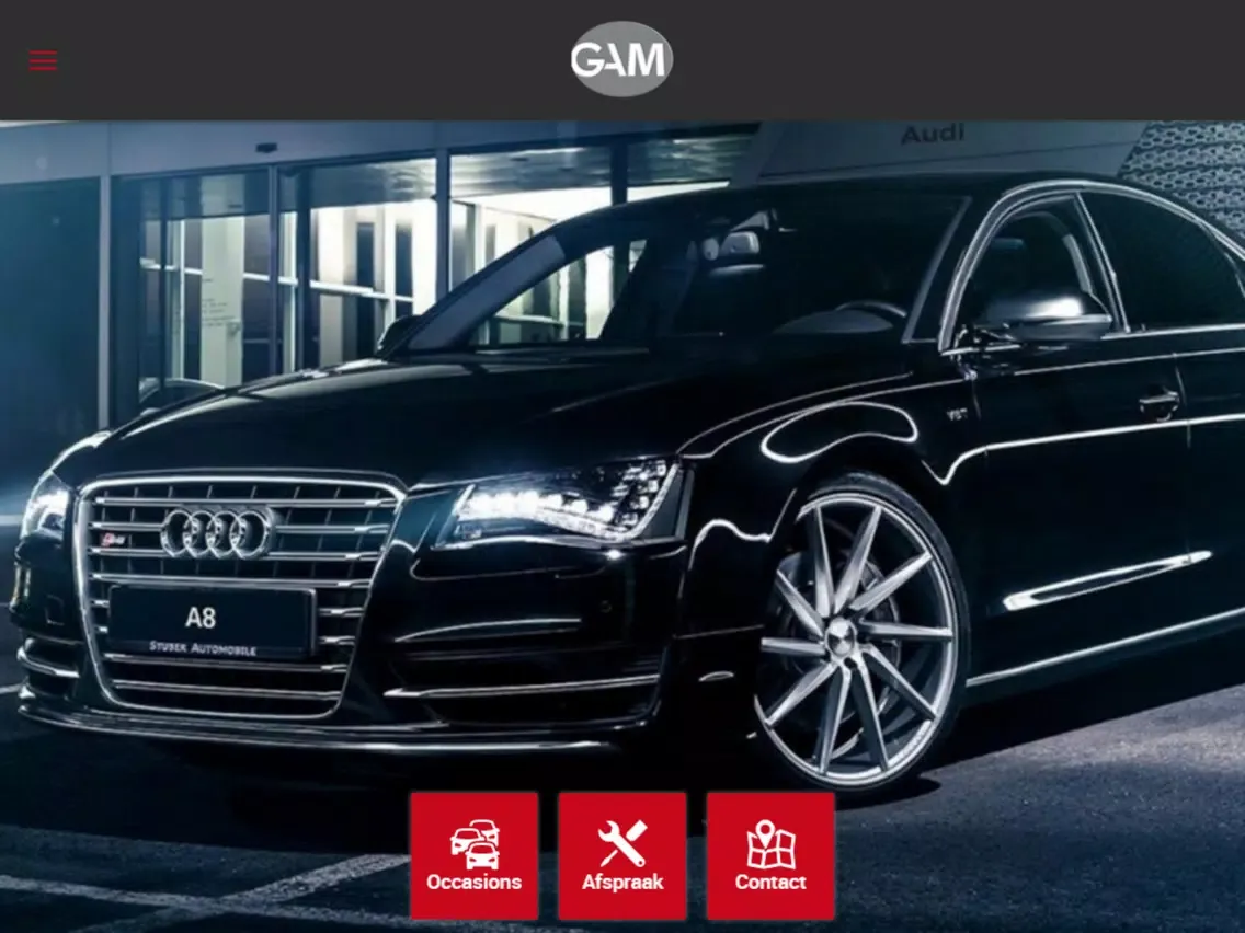 Tangkapan skrin Gooische Auto Mediair iPad 