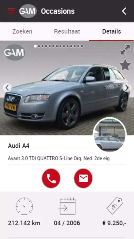 Tangkapan skrin Gooische Auto Mediair