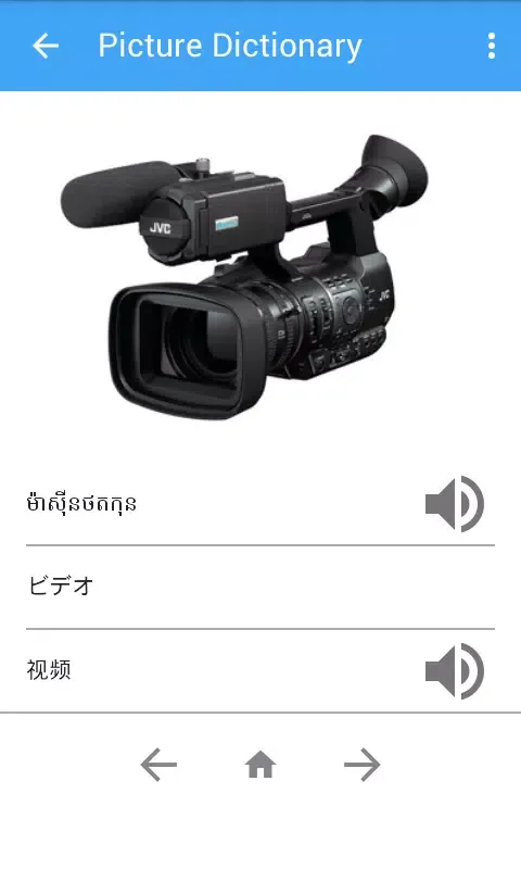 Picture Dictionary KH-JA-CN Screenshots