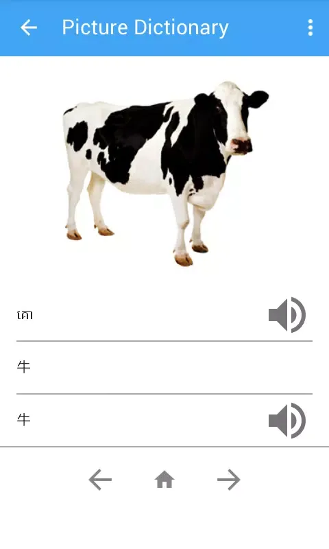 Picture Dictionary KH-JA-CN Screenshots