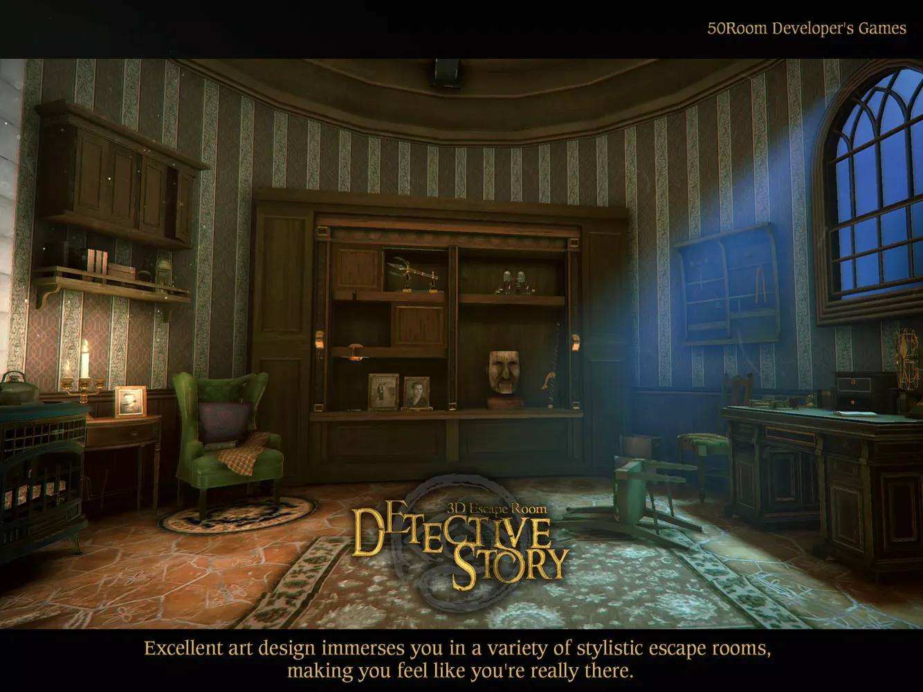 Tangkapan skrin 3D Escape Room Detective Story