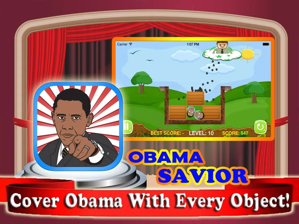 Screenshot di Obama Savior - Protect The President During Speech iPad 