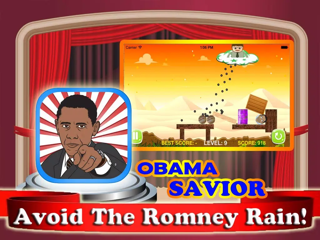 Screenshot di Obama Savior - Protect The President During Speech iPad 
