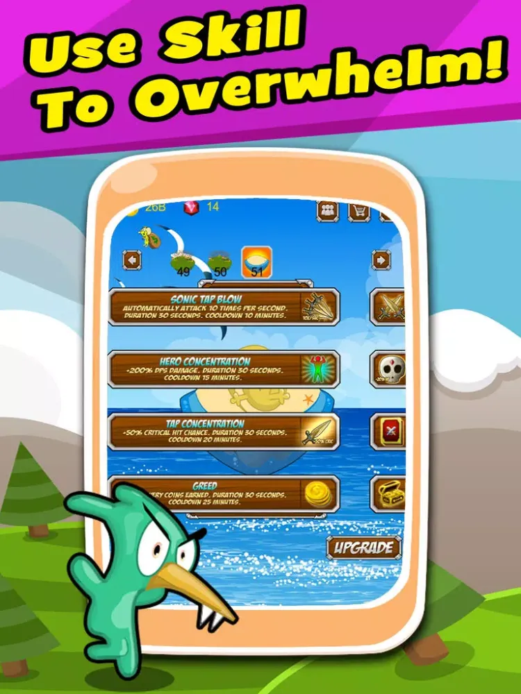 Heroes Clicker - Click Through Your Journey RPG iPad  Screenshots