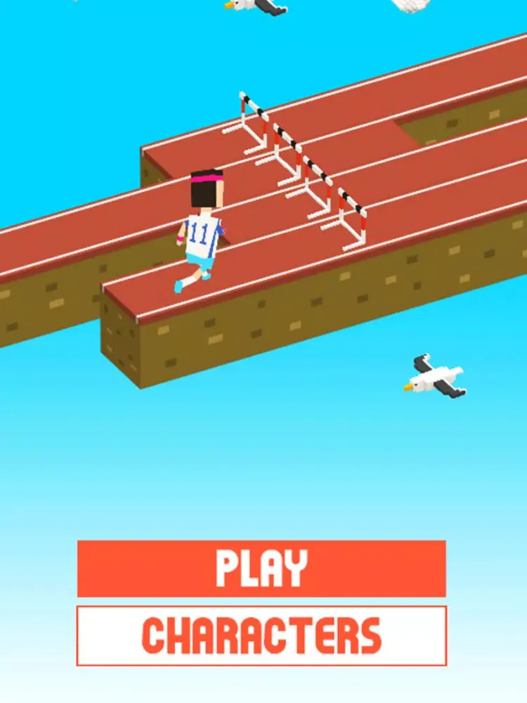 Tangkapan layar Hurdles iPad 