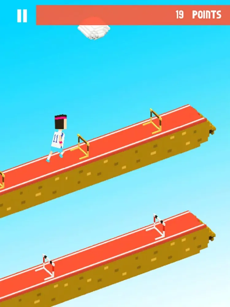 Tangkapan layar Hurdles iPad 