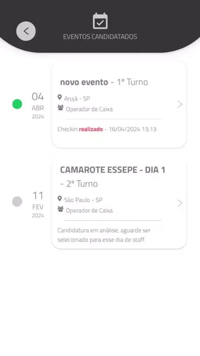 Capturas de pantalla de Bravo Eventos