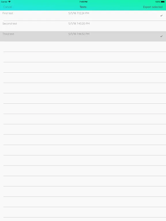 Tangkapan skrin Vigilance Buddy iPad 