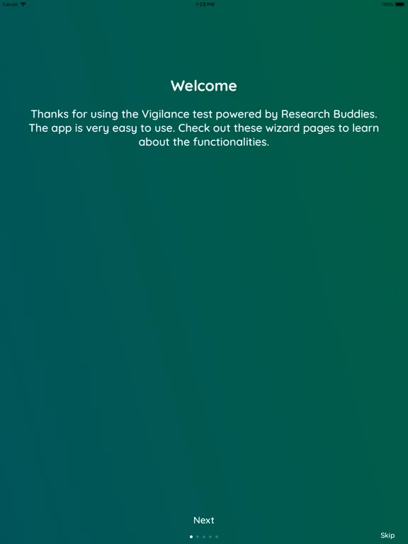 Tangkapan skrin Vigilance Buddy iPad 